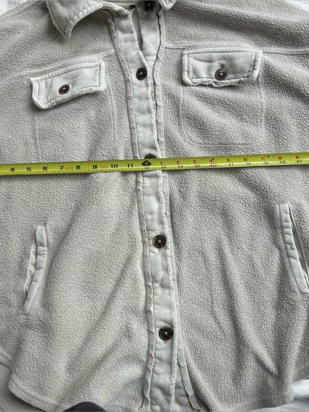 Free People Ruby Jacket/Shacket In Stone - S - Picture 3 of 9